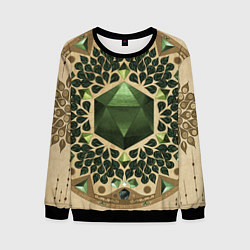 Свитшот мужской DnD Dices: Pattern, цвет: 3D-черный