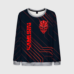 Мужской свитшот CYBERPUNK 2077 samurai