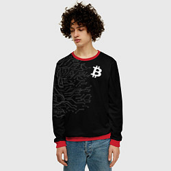 Свитшот мужской БИТКОИН BITCOIN, цвет: 3D-красный — фото 2