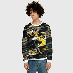 Свитшот мужской ЕВГЕНИЙ МАЛКИН, цвет: 3D-белый — фото 2