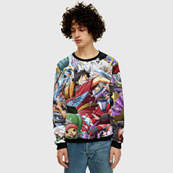 Свитшот мужской ONE PIECE ВАН ПИС, цвет: 3D-черный — фото 2