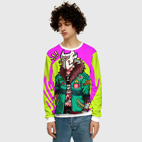 Мужской свитшот Джагер Dota 2 / 3D-Белый – фото 3