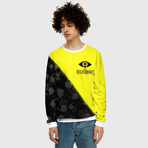 Мужской свитшот Little Nightmares / 3D-Белый – фото 3