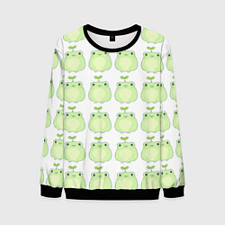 Свитшот мужской Лягушки-росточки, цвет: 3D-черный