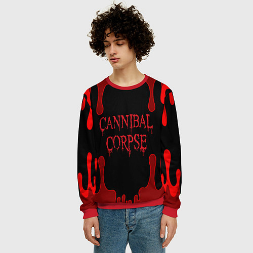 Мужской свитшот Cannibal Corpse / 3D-Красный – фото 3