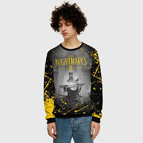 Мужской свитшот LITTLE NIGHTMARES 2 / 3D-Черный – фото 3