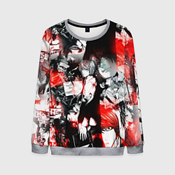 Свитшот мужской ТЕТРАДЬ СМЕРТИ, цвет: 3D-меланж
