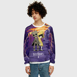 Свитшот мужской Little Nightmares 2, цвет: 3D-белый — фото 2