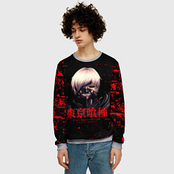 Свитшот мужской Токийский гуль Tokyo Ghoul, цвет: 3D-меланж — фото 2