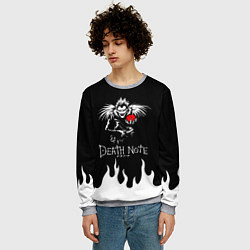 Свитшот мужской DEATH NOTE ТЕТРАДЬ СМЕРТИ, цвет: 3D-меланж — фото 2