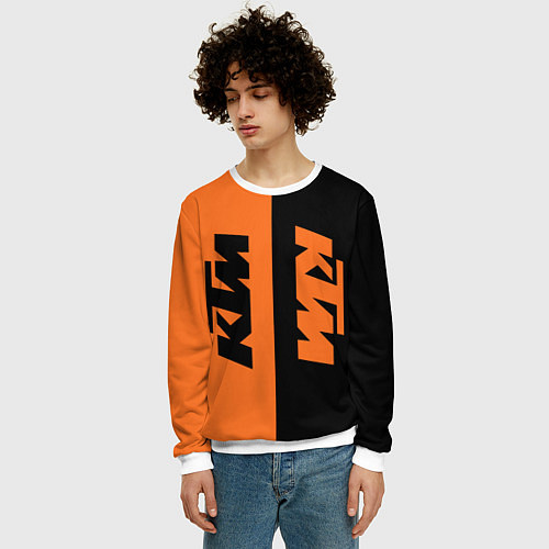 Мужской свитшот KTM КТМ Z / 3D-Белый – фото 3