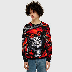 Свитшот мужской Алукард, Хеллсинг, цвет: 3D-черный — фото 2
