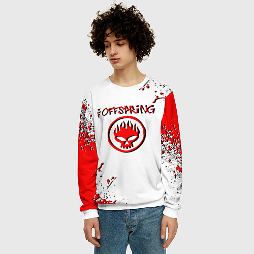Мужской свитшот Offspring / 3D-Белый – фото 3