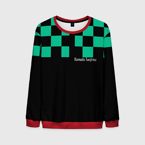 Мужской свитшот Kamado Tanjirou Kimetsu no Yaiba / 3D-Красный – фото 1