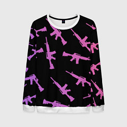 Свитшот мужской М4А1, цвет: 3D-белый