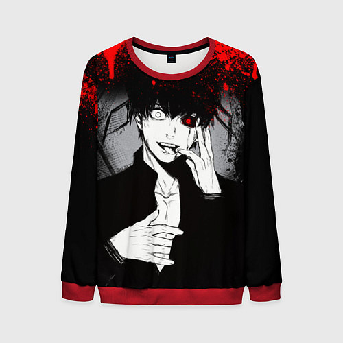 Мужской свитшот ТОКИЙСКИЙ ГУЛЬ TOKYO GHOUL / 3D-Красный – фото 1