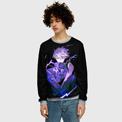 Свитшот мужской JUJUTSU KAISEN, цвет: 3D-меланж — фото 2