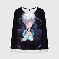 Свитшот мужской ГОДЖО САТОРУ GOJO SATORU, цвет: 3D-белый