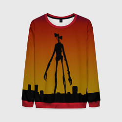 Свитшот мужской СИРЕНОГОЛОВЫЙ МОНСТР, цвет: 3D-красный