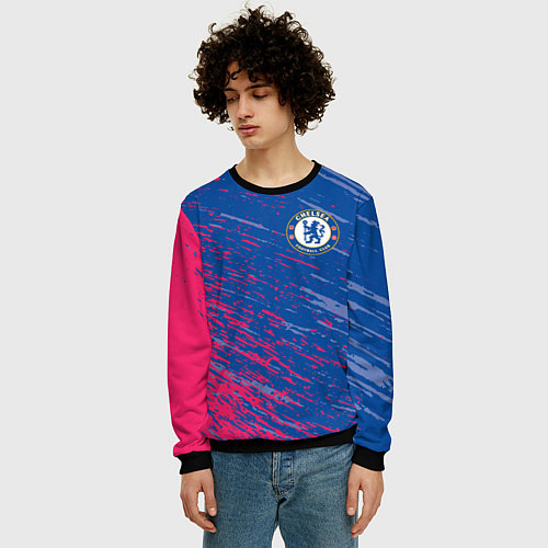 Мужской свитшот CHELSEA / 3D-Черный – фото 3