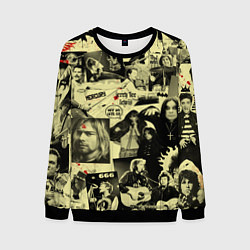 Свитшот мужской РОК КУМИРЫ, цвет: 3D-черный