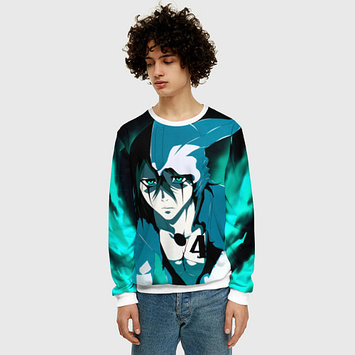 Мужской свитшот Улькиорра Сифер Ulquiorra / 3D-Белый – фото 3