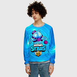 Свитшот мужской Сквик Squeak Brawl Stars, цвет: 3D-меланж — фото 2