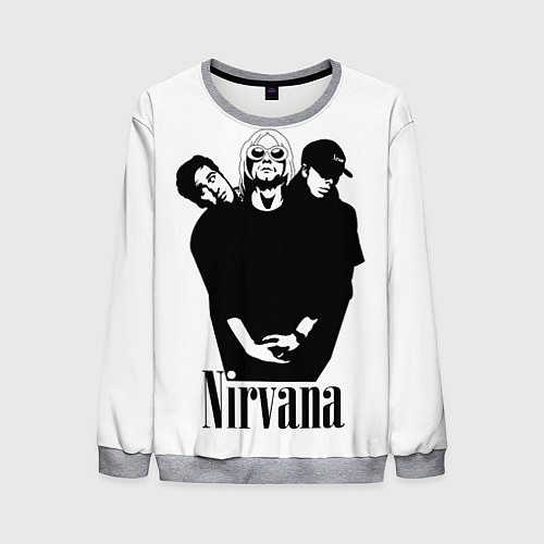 Мужской свитшот Nirvana Группа / 3D-Меланж – фото 1