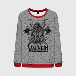 Свитшот мужской Valheim Viking dark, цвет: 3D-красный