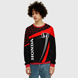 Свитшот мужской HONDA ХОНДА SPORT, цвет: 3D-красный — фото 2