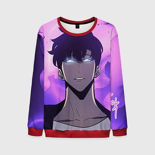 Мужской свитшот Поднятие уровня в одиночку / 3D-Красный – фото 1