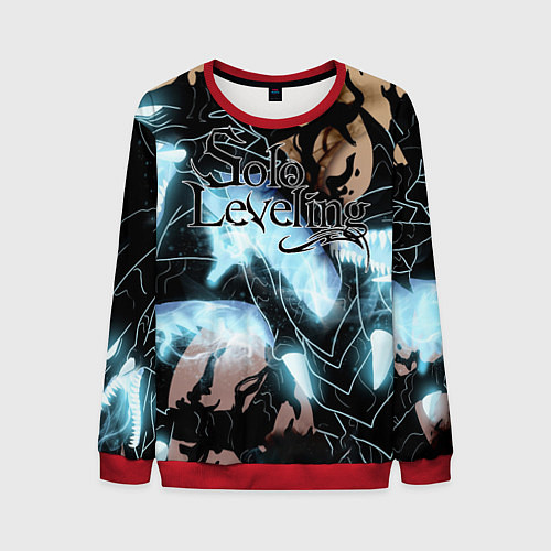 Мужской свитшот Solo leveling / 3D-Красный – фото 1