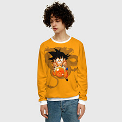 Свитшот мужской Kid Goku, цвет: 3D-белый — фото 2
