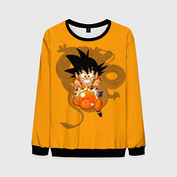 Свитшот мужской Kid Goku, цвет: 3D-черный