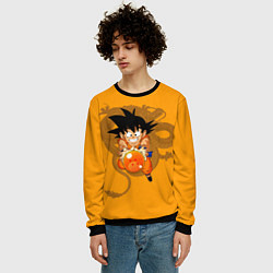 Свитшот мужской Kid Goku, цвет: 3D-черный — фото 2