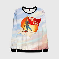 Свитшот мужской Лозунг, цвет: 3D-черный