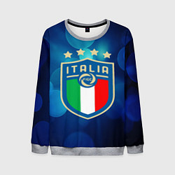 Свитшот мужской Сборная Италии, цвет: 3D-меланж