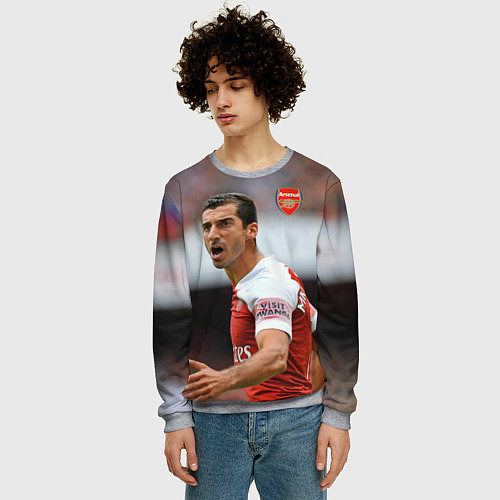 Мужской свитшот H Mkhitaryan Arsenal / 3D-Меланж – фото 3