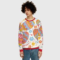 Свитшот мужской Пасха, цвет: 3D-красный — фото 2