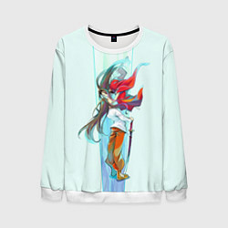 Свитшот мужской Hao and Yoh, цвет: 3D-белый