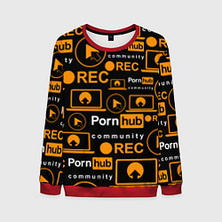 Мужской свитшот PORNHUB ПОРНХАБ УЗОР