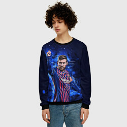 Свитшот мужской Lionel Messi Barcelona 10, цвет: 3D-черный — фото 2