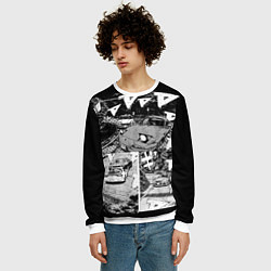 Свитшот мужской Initial d, цвет: 3D-белый — фото 2