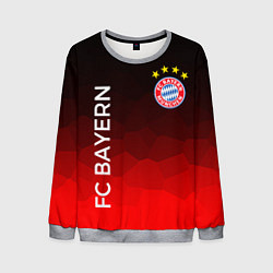 Свитшот мужской ФК БАВАРИЯ BAYERN МЮНХЕН, цвет: 3D-меланж
