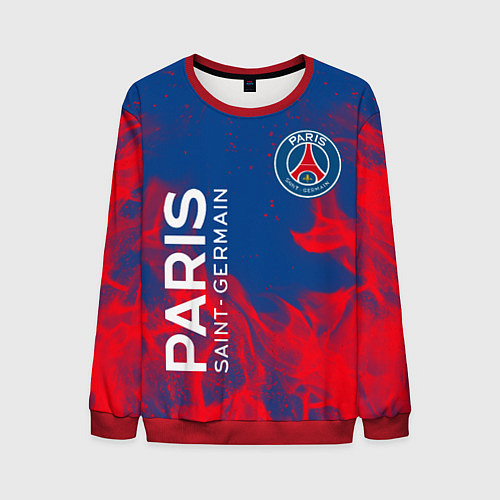 Мужской свитшот ФК ПСЖ PARIS SAINT GERMAIN / 3D-Красный – фото 1