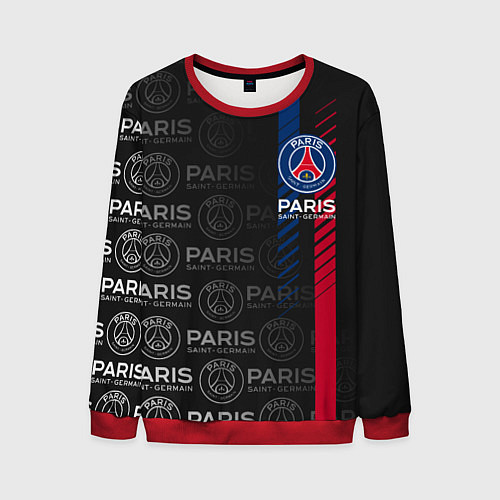 Мужской свитшот ФК ПСЖ PARIS SAINT GERMAIN / 3D-Красный – фото 1