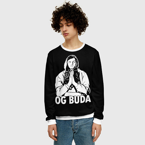 Мужской свитшот OG Buda / 3D-Белый – фото 3