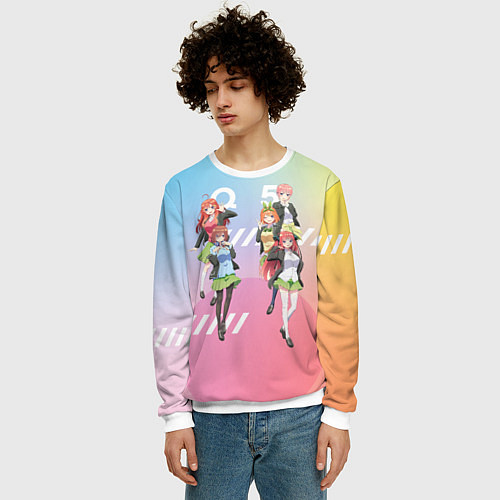 Мужской свитшот Пять невест / 3D-Белый – фото 3