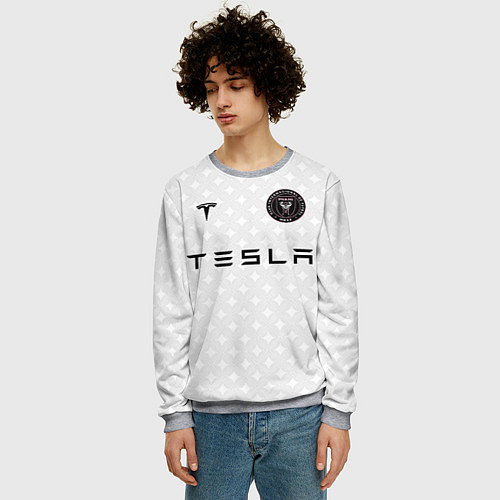 Мужской свитшот INTER MIAMI FC TESLA KIT / 3D-Меланж – фото 3