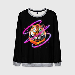 Свитшот мужской Тигр, цвет: 3D-меланж